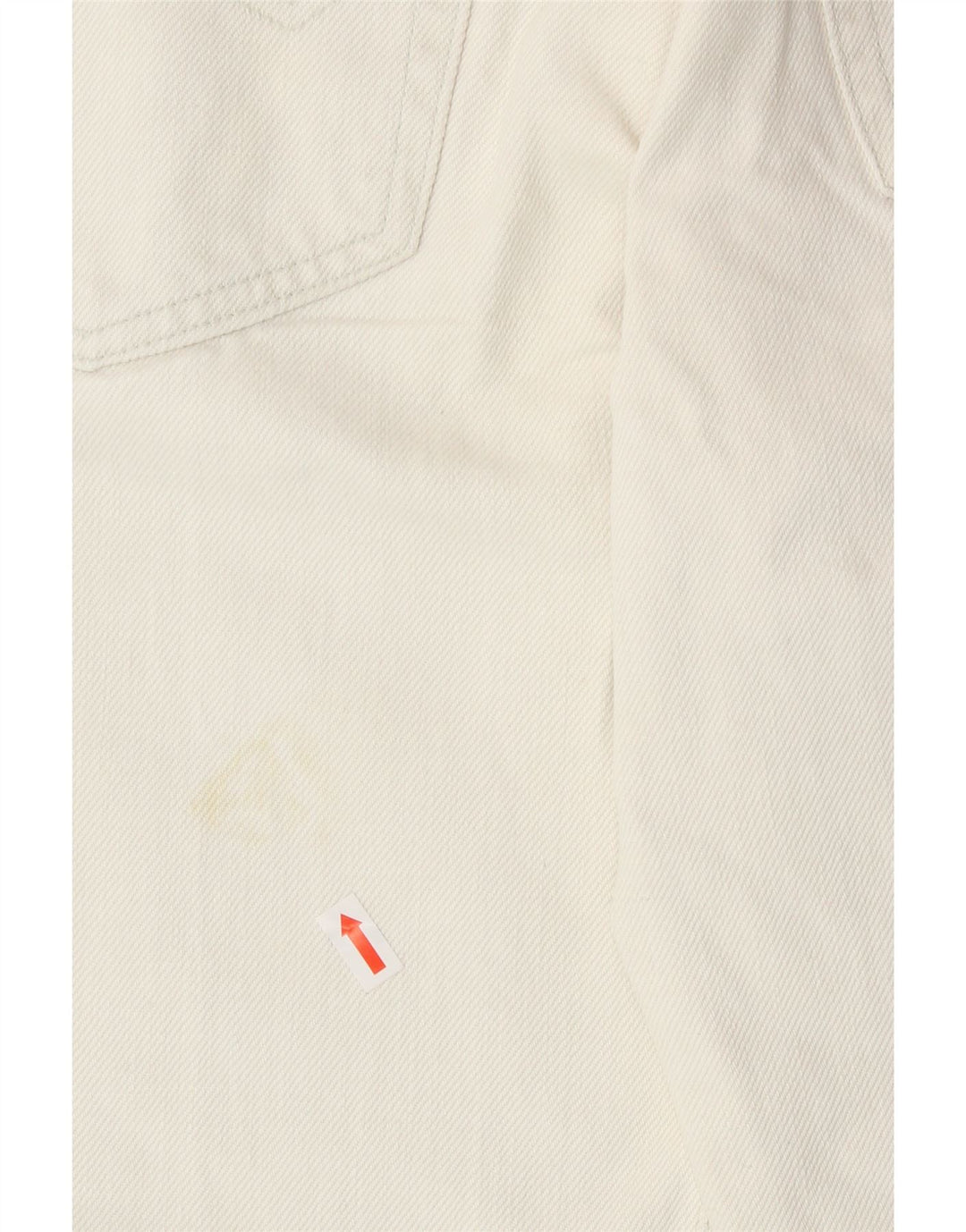 COTTON BELT Womens Straight Jeans W27 L29 White Cotton Vintage Cotton Belt and Second-Hand Cotton Belt from Messina Hembry 