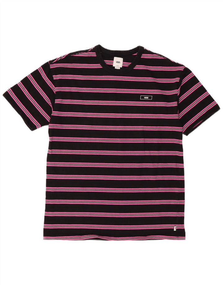 Ανδρικό T-Shirt Vans Top μεγάλο μαύρο ριγέ βαμβακερό