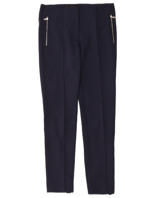 Zara Γυναικείο Slim Casual Παντελόνι XS W24 L27 Navy Blue