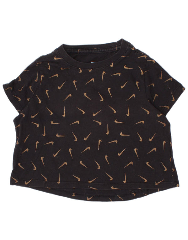 Γραφικό T-Shirt Nike Girls 8-9 ετών, με μαύρα στίγματα