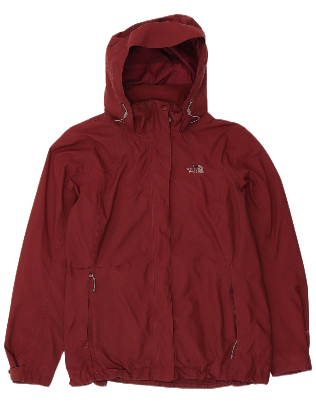 THE NORTH FACE Γυναικείο μπουφάν βροχής με κουκούλα UK 18 XL Maroon Nylon