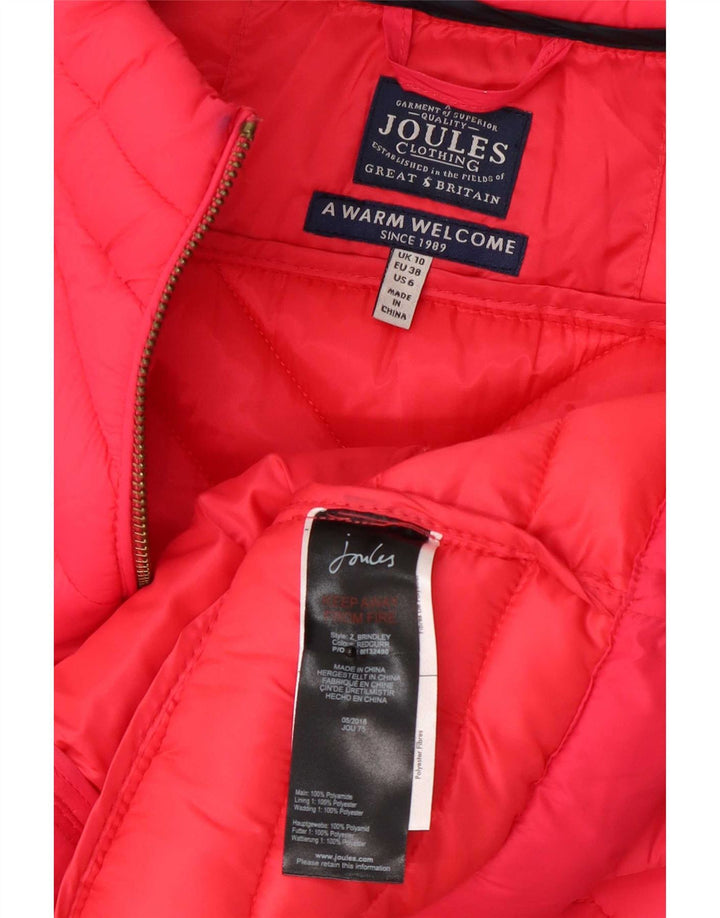 Joules γυναικείο padded Gilet UK 10 Small Pink Polyamide
