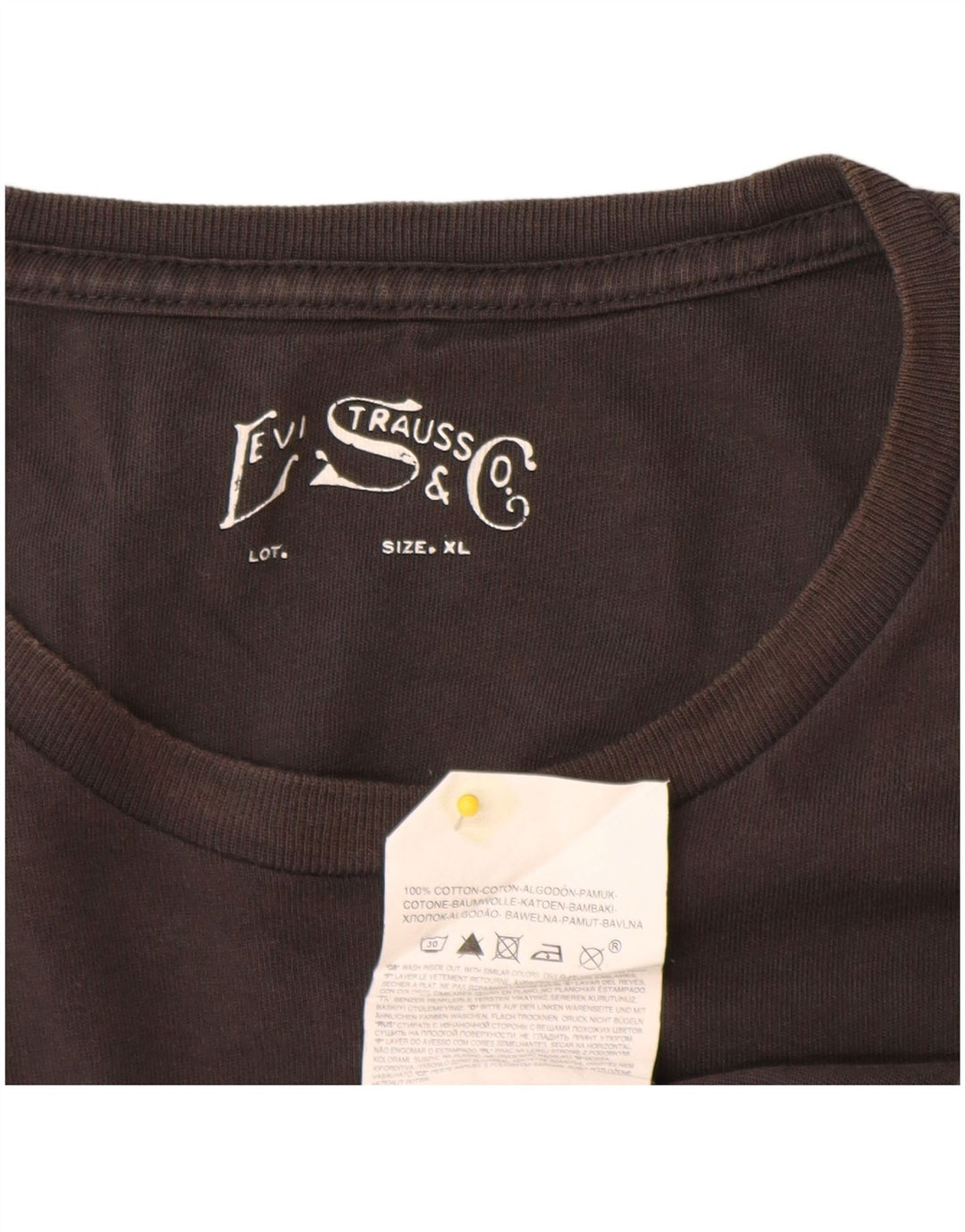 Ανδρικό γραφικό T-Shirt Levi's Top XL Γκρι βαμβακερό