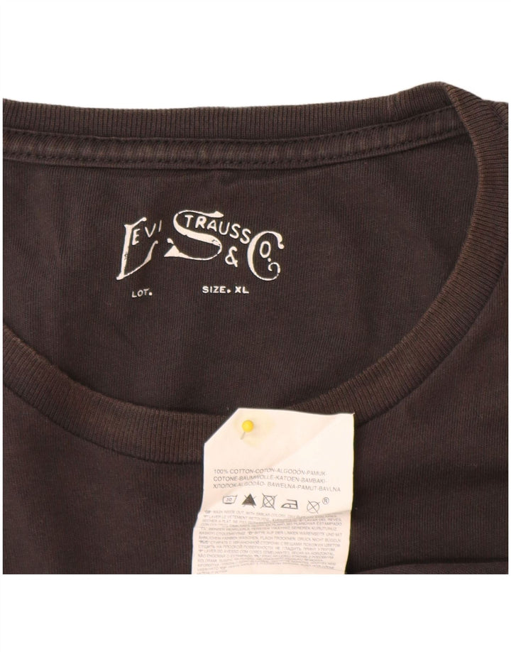 Ανδρικό γραφικό T-Shirt Levi's Top XL Γκρι βαμβακερό