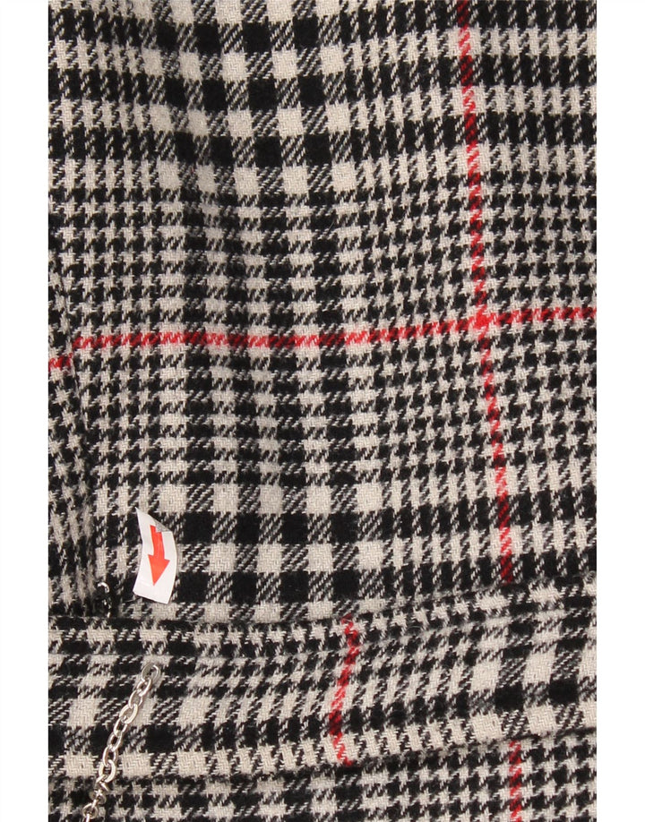 Vintage γυναικεία καμπαρντίνα με διπλό στήθος IT 46 Large Grey Check