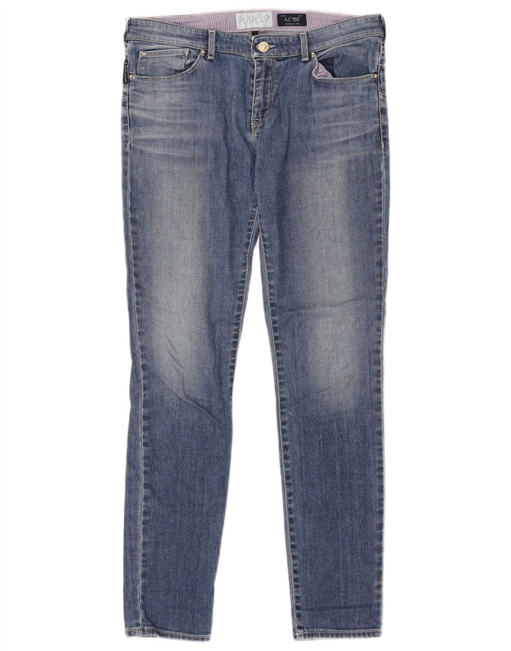 ARMANI Γυναικείο Skinny Jeans W30 L30 Μπλε Βαμβακερό