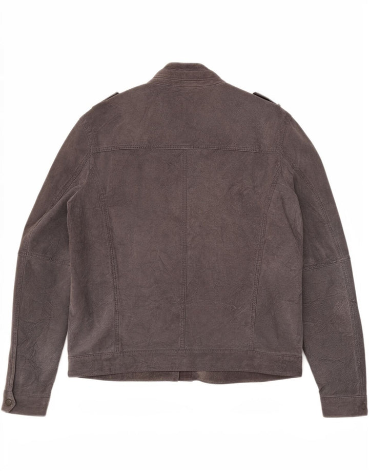 Ανδρικό δερμάτινο μπουφάν Conbipel Military IT 52 Large Grey Leather