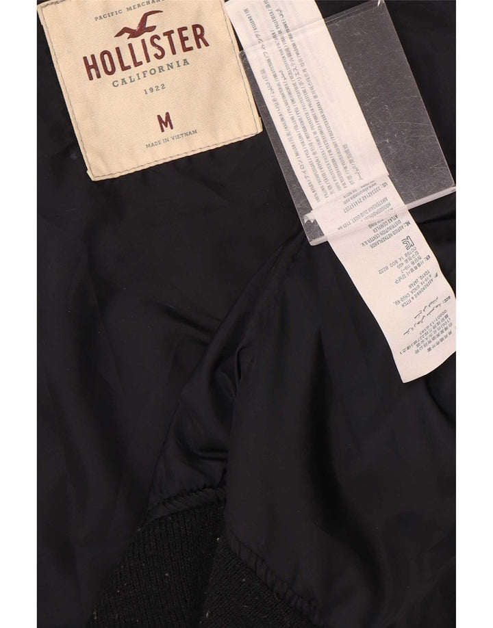 Ανδρικό μπουφάν Hollister Bomber UK 38 Medium Navy Blue Polyester