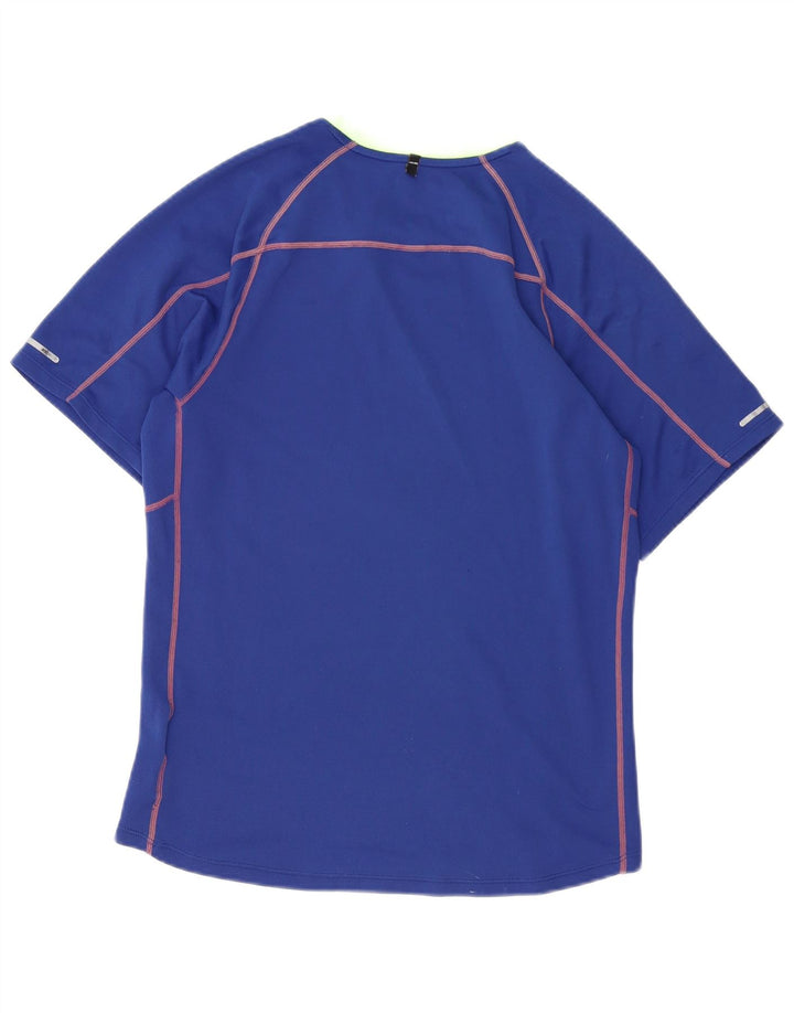 Ανδρικό μπλουζάκι NIKE Dri Fit Μπλουζάκι από μικρό μπλε πολυεστέρα