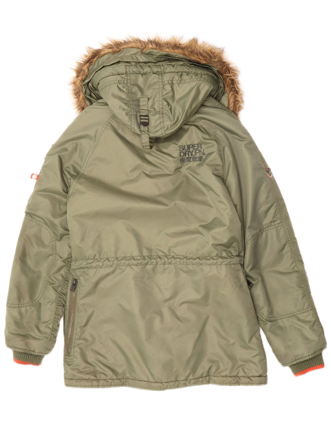 Ανδρικό μπουφάν Parka με κουκούλα SUPERDRY UK 36 Small Green Nylon