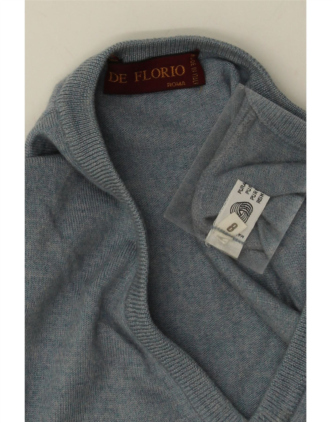 Vintage ανδρικό γιλέκο Tank Top Large Blue New Wool