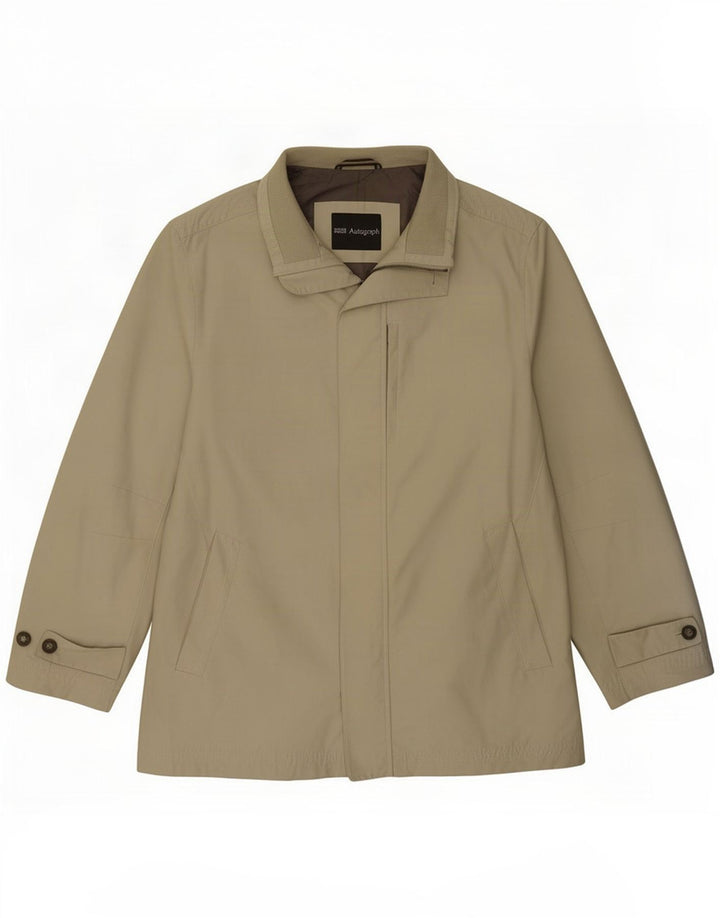 Marks & Spencer Ανδρικό μπουφάν UK 40 Large Khaki Cotton