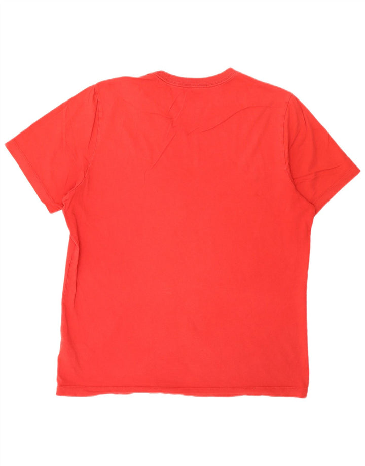 Ανδρικό T-Shirt Nike Top μεγάλο κόκκινο βαμβακερό
