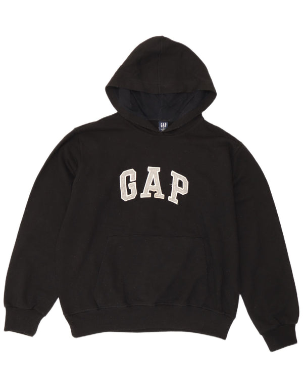 Γυναικείο Gap Graphic Oversized Hoodie Jumper UK 16 Large μαύρο βαμβακερό
