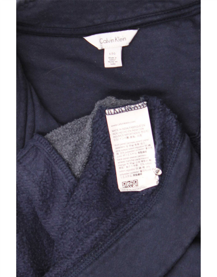 Ανδρική φόρμα Calvin Klein Top Jacket Large Navy Blue από βαμβάκι