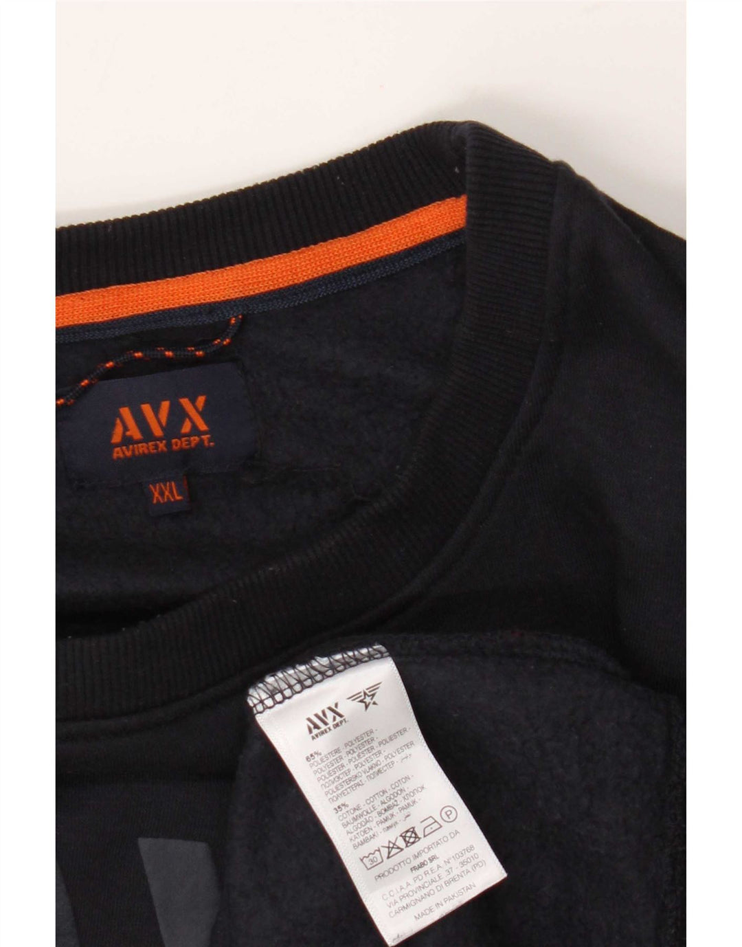 Ανδρικό γραφικό φούτερ Avirex Jumper 2XL Navy Blue Polyester