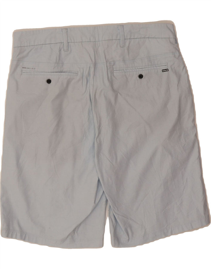 HURLEY Mens Chino Shorts Medium W32 Blue Cotton Vintage Hurley and Second-Hand Hurley from Messina Hembry 