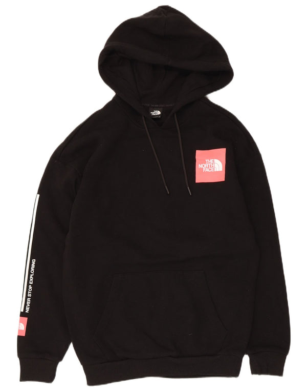 The North Face Γυναικείο Γραφικό Hoodie Jumper UK 10 Small Black Cotton
