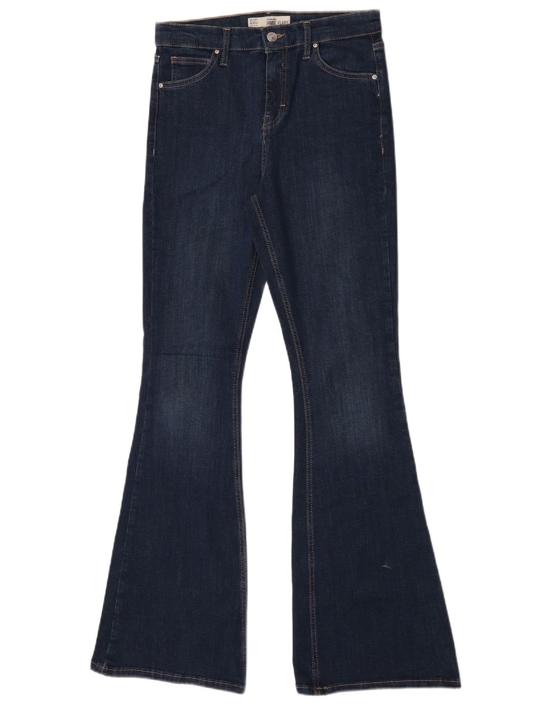 TOPSHOP Γυναικείο Τζιν Jamie Flared W30 L32 Μπλε βαμβακερό