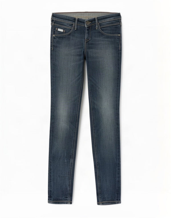 Meltin' Pot Γυναικείο Skinny Jeans με χαμηλή μέση W26 L32 Μπλε βαμβακερό