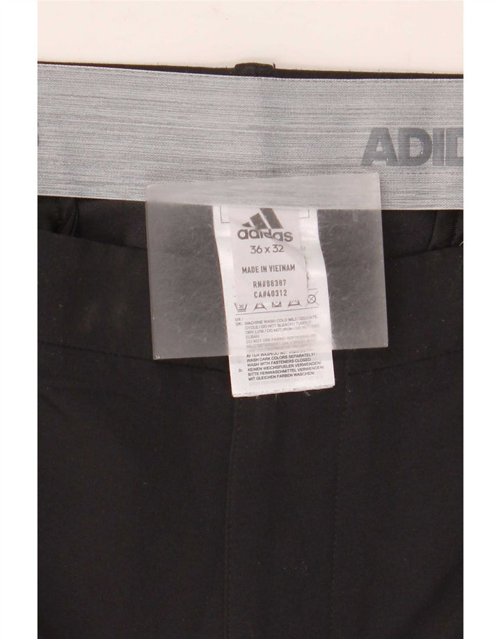 Ανδρικό ίσιο παντελόνι Chino Adidas W36 L32 Μαύρο πολυεστέρα