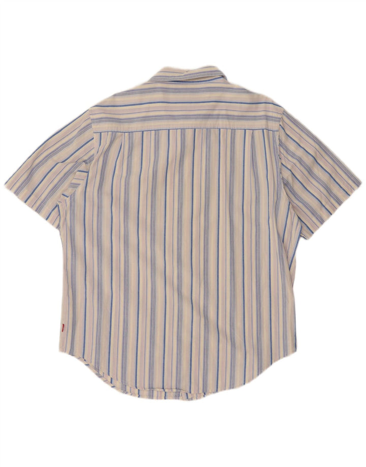 Ανδρικό κοντομάνικο πουκάμισο LEVI'S XL πολύχρωμο βαμβακερό ριγέ