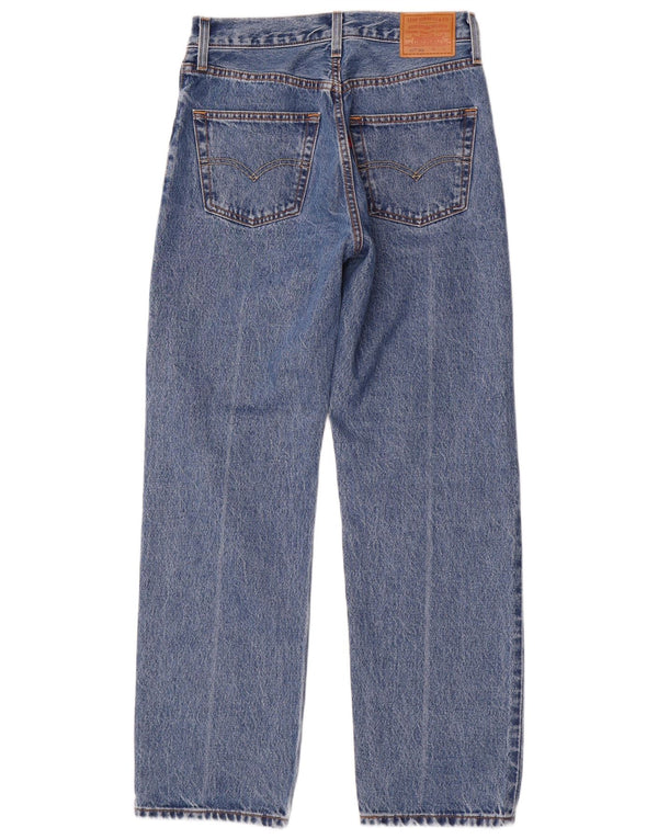 Levi's Womens 501 Straight Jeans W26 L30 Blue Cotton 90s