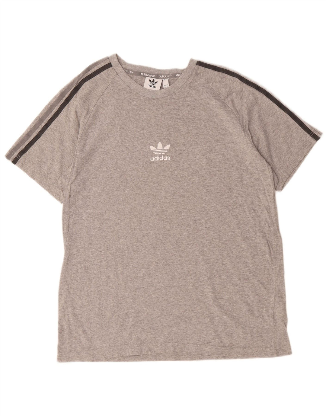 Ανδρικό T-Shirt ADIDAS Top Large Grey Flecked Cotton