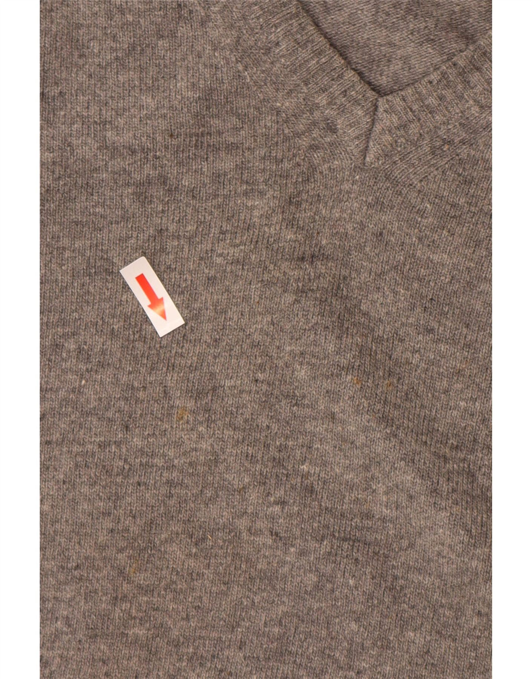 Ανδρικό πουλόβερ με λαιμόκοψη με V λαιμόκοψη Conte of Florence Μεσαίο γκρι μαλλί