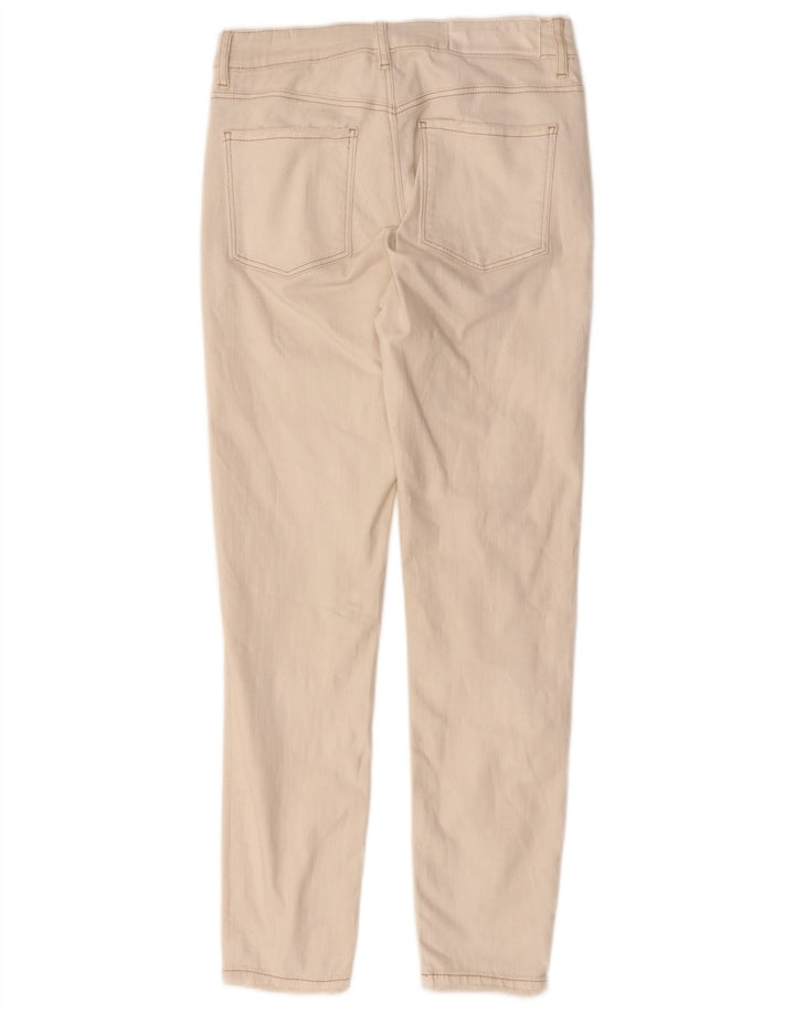 DESIGUAL Γυναικείο Slim Jeans W28 L27 Off White Βαμβακερό