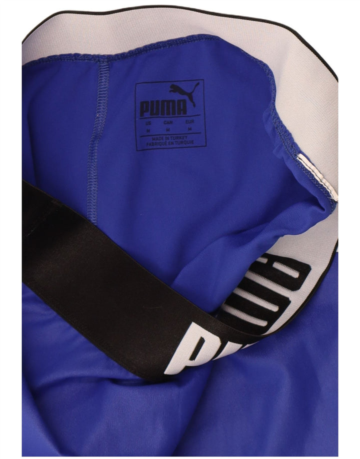 Γυναικεία γραφικά κολάν Puma UK 12 Medium Blue Colourblock