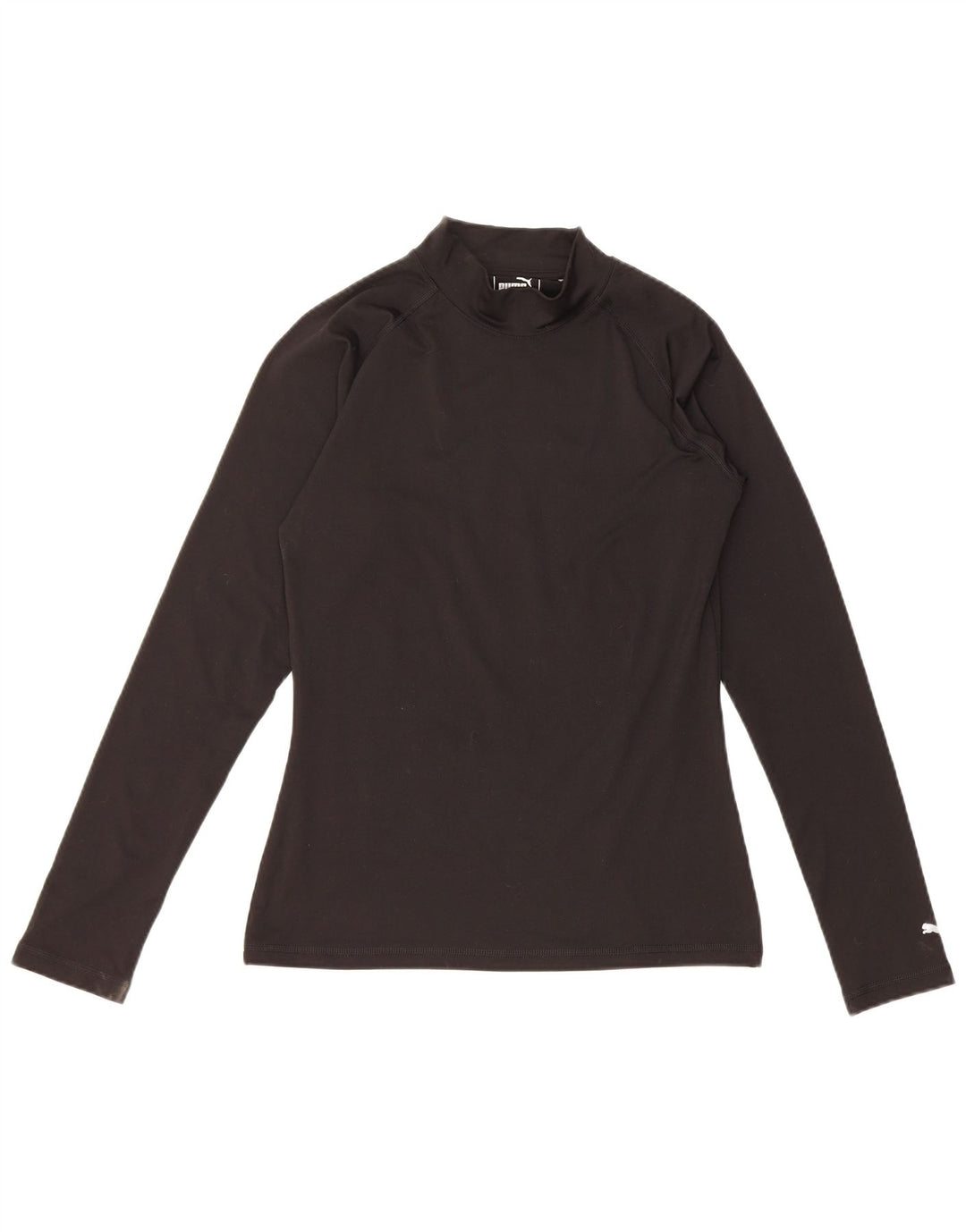 Puma Γυναικείο Μακρυμάνικο Μπλουζάκι UK 10 Small Μαύρο