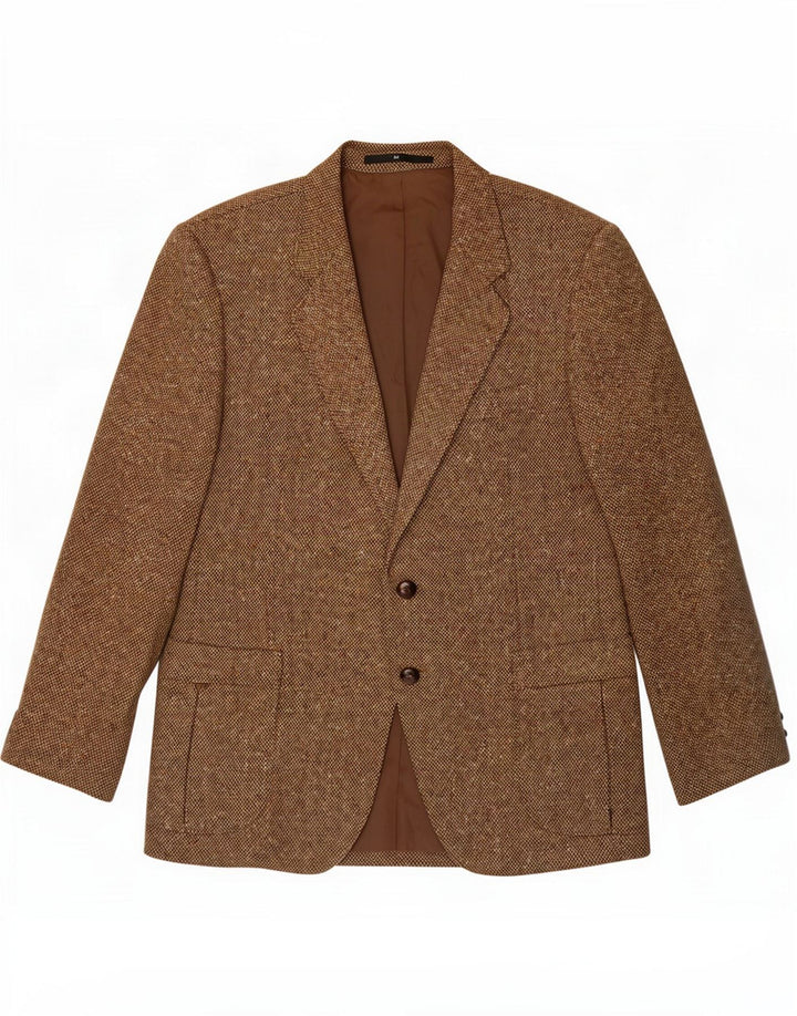 Formtreu Ανδρικό μπουφάν Blazer 2 κουμπιών IT 52 XL Καφέ Νέο Μάλλινο