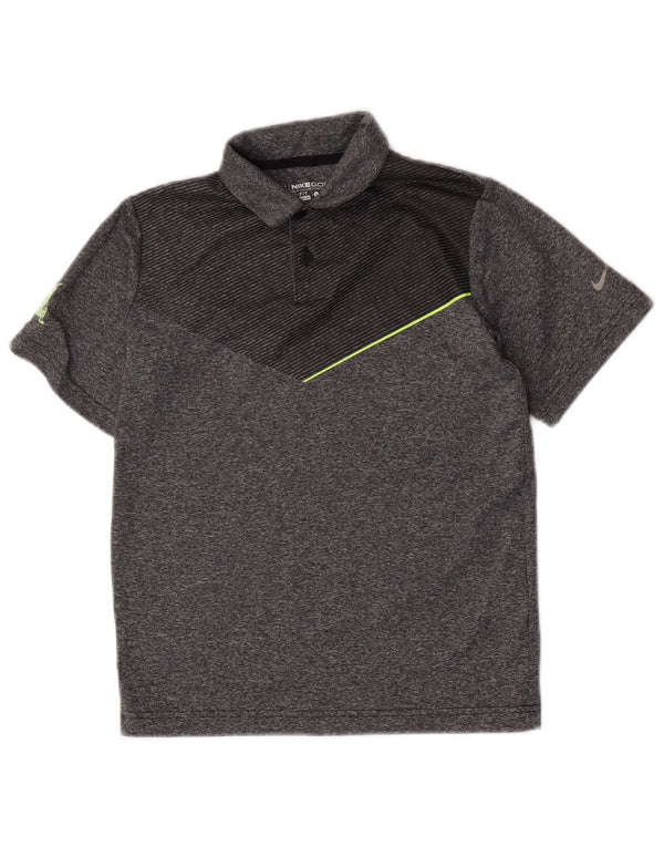 Μπλουζάκι Nike Boys Dri Fit Polo 8-9 ετών Μικρό γκρι πολύχρωμο πολυεστέρα