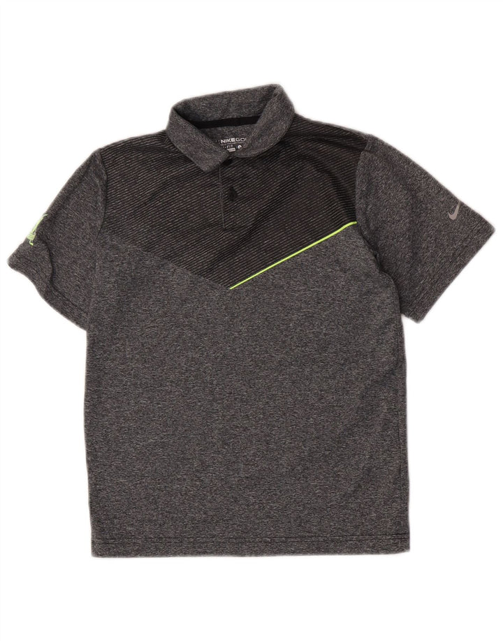 Μπλουζάκι Nike Boys Dri Fit Polo 8-9 ετών Μικρό γκρι πολύχρωμο πολυεστέρα