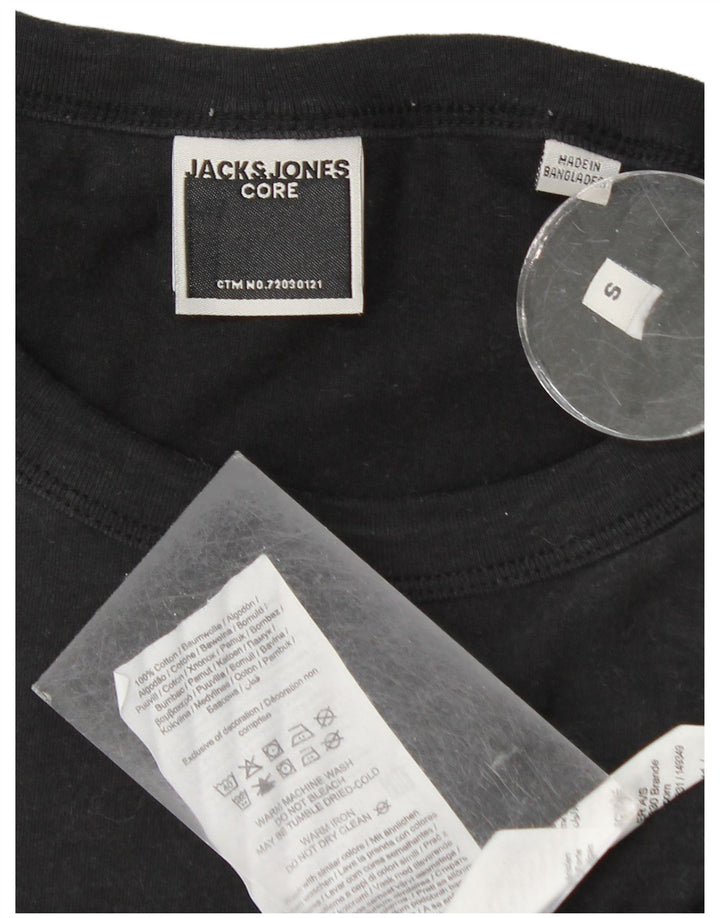 Jack & Jones Ανδρικό T-Shirt Top Μικρό μαύρο βαμβακερό