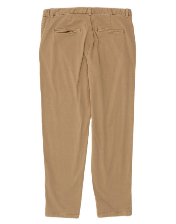 Marks & Spencer Γυναικείο Slim παντελόνι Chino UK 14 Μεγάλο W34 L29 Μπεζ βαμβακερό