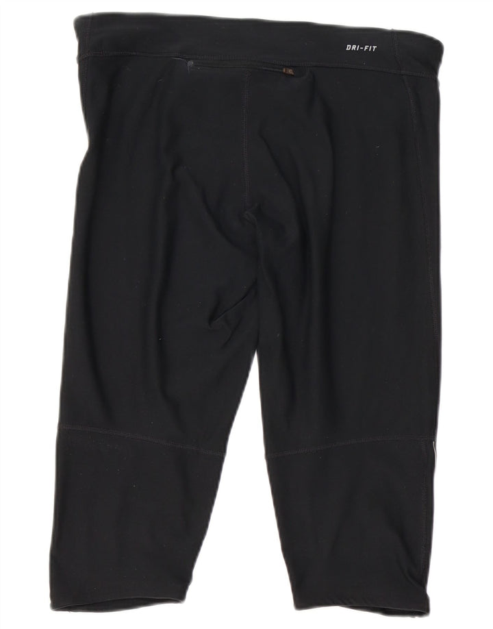 Γυναικείο κολάν Nike Dri Fit Capri UK 14 Μεγάλο μαύρο πολυεστέρα