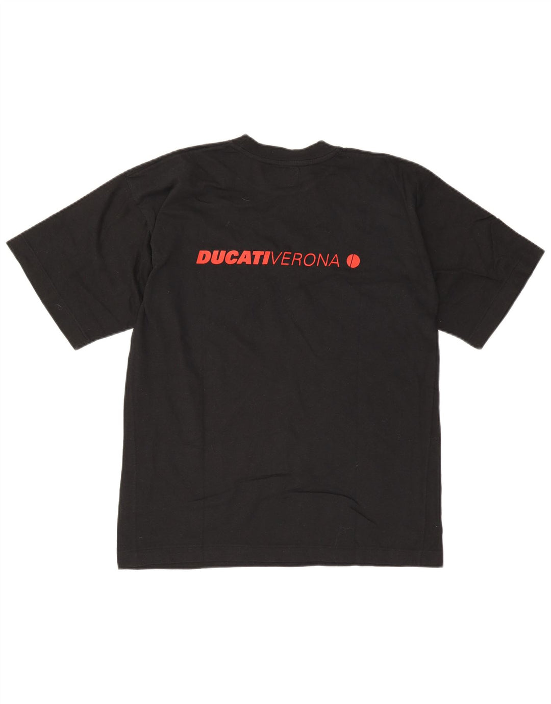 Ανδρικό γραφικό μπλουζάκι Ducati, μεσαίο μαύρο βαμβακερό