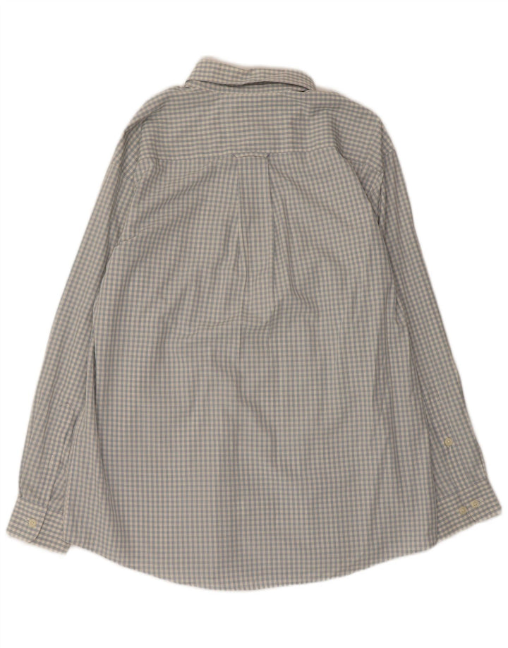 Ανδρικό πουκάμισο Orvis μεγάλο μπλε βαμβακερό Gingham