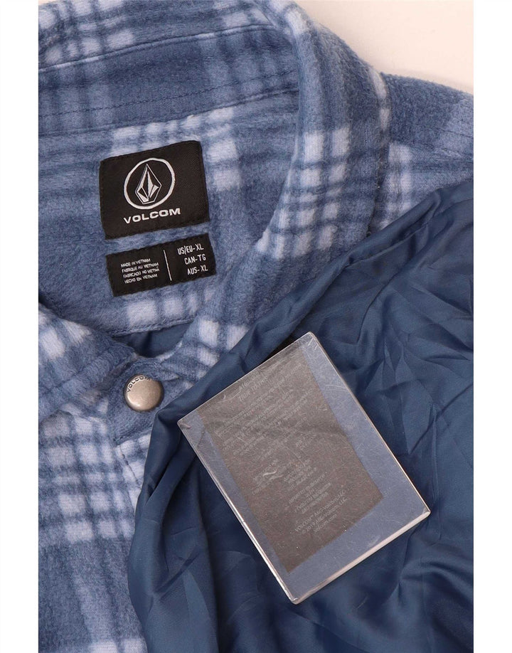 Volcom Ανδρικό Ξυλοκόπο πουκάμισο Fleece XL Blue Check Polyester