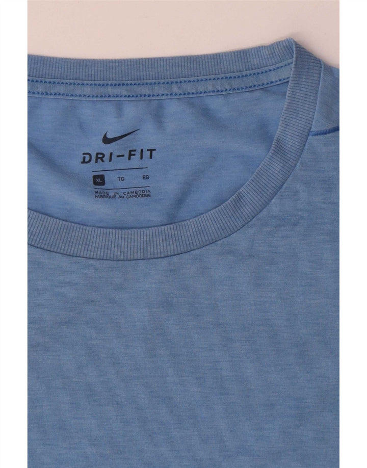Ανδρικό T-shirt Nike Dri Fit Top XL Blue Polyester