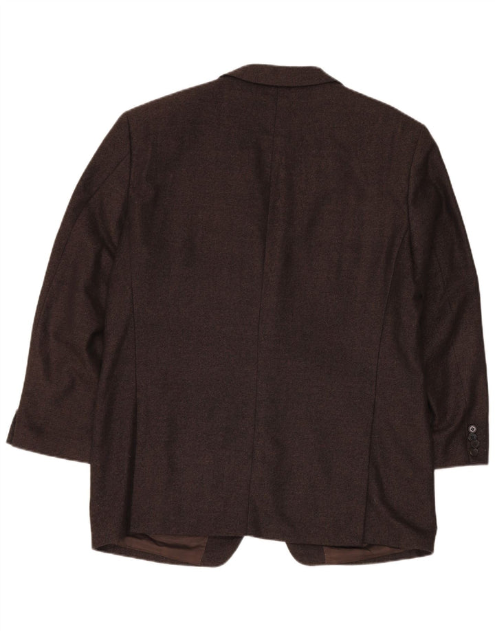 COLOMBO Ανδρικό σακάκι σακάκι με 2 κουμπιά EU 54 2XL Καφέ κασμίρ από ψαροκόκκαλο