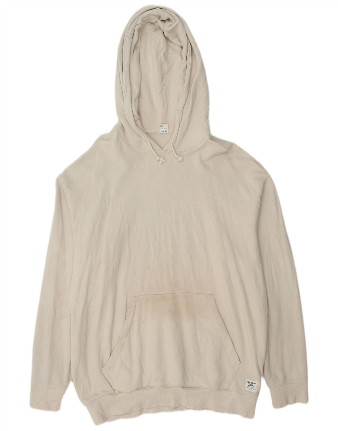 REEBOK Ανδρικό Hoodie Jumper XL Λευκό βαμβακερό