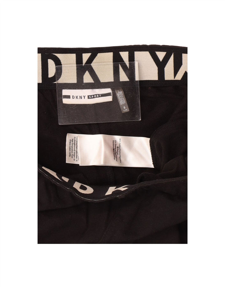 DKNY Mens Tracksuit Trousers Joggers Small  Black Cotton