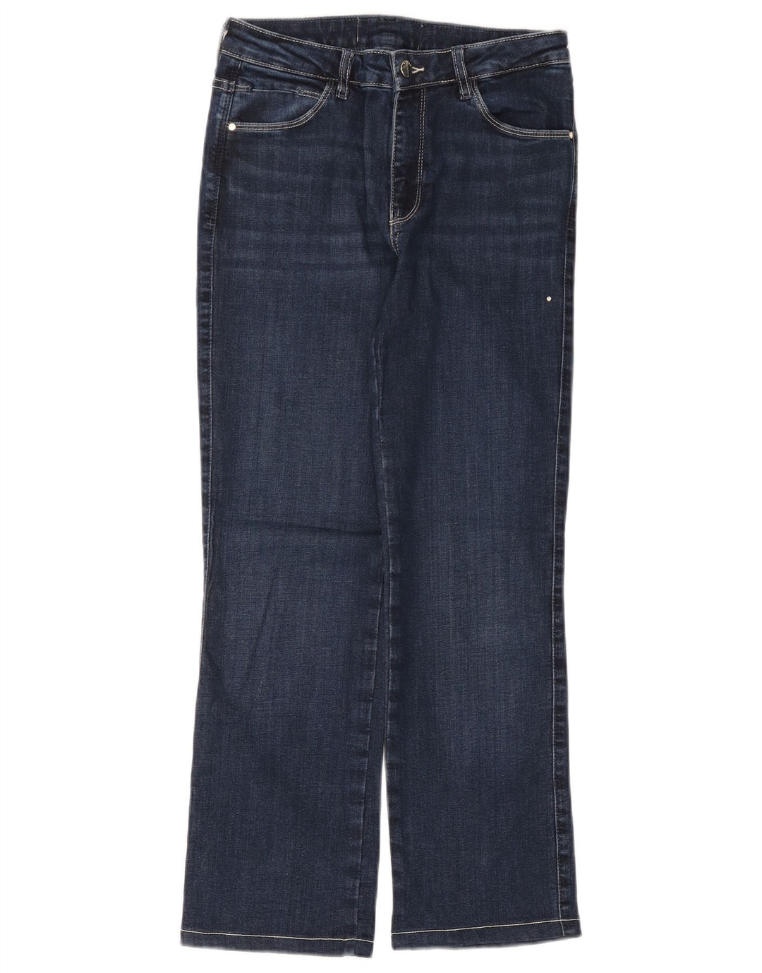 GUESS Γυναικείο Eco Straight Jeans W28 L27 Navy Blue Cotton