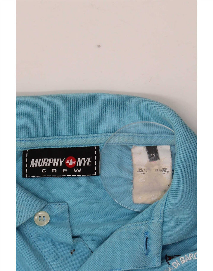 Ανδρικό γραφικό μπλουζάκι πόλο Murphy & Nye, μεσαίο μπλε
