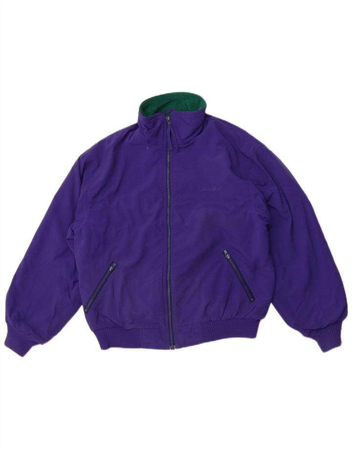 EDDIE BAUER Γυναικείο Bomber Jacket UK 14 Medium Purple Nylon