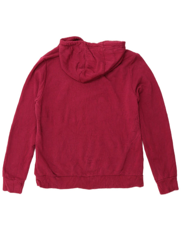 KAPPA Γυναικείο Γραφικό Hoodie Jumper UK 18 XL Βαμβακερό μπορντό