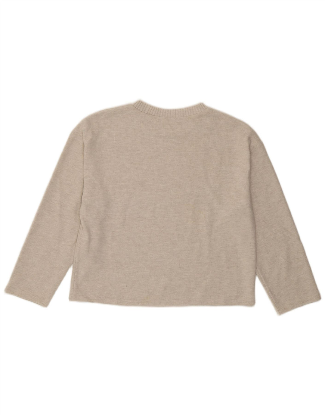 Zara Γυναικεία Μπλούζα Τοπ UK 14 Medium Beige Polyester